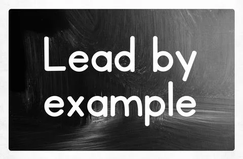 Lead by example Stock Photos