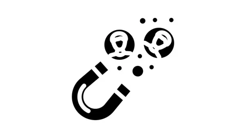 Lead generation business process glyph icon animation Stock Footage 326739444