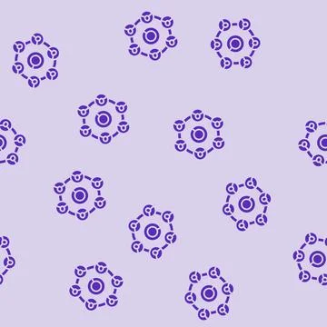 Lead generation business process glyph seamless pattern イラスト素材