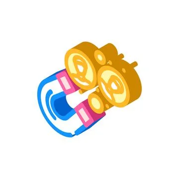 Lead generation business process isometric icon vector illustration イラスト素材