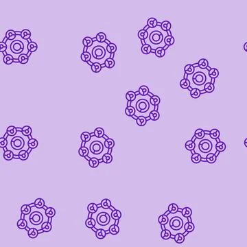 Lead generation business process line seamless pattern イラスト素材