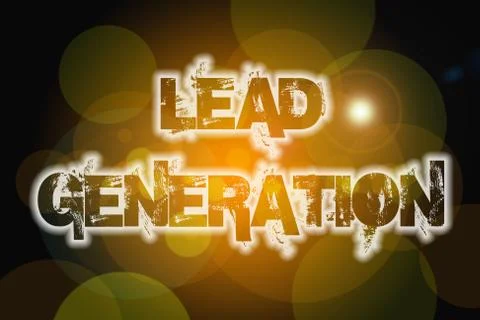 Lead generation concept Stock Illustration