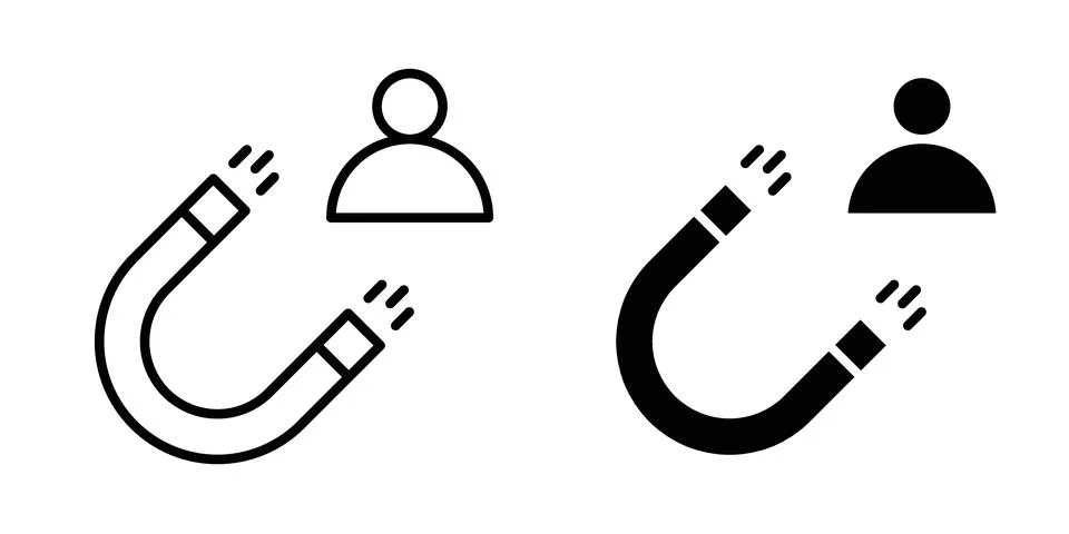 Lead generation icon for design projects and web UI Stock Illustration