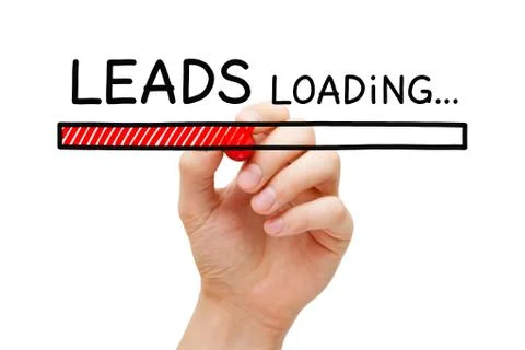 Lead Generation Loading Bar Concept Stockfoto's