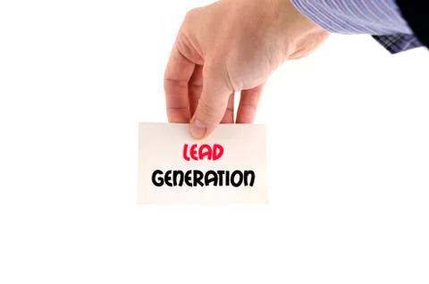Lead generation text concept Stock Photos
