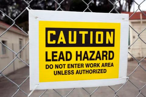 Lead hazard Foto stock
