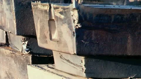 Lead ingots Stock Footage 20543960