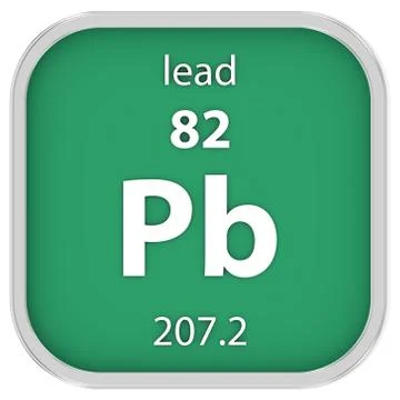 Lead material sign Stock Photos