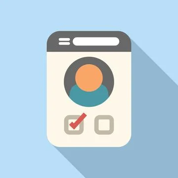 Lead new candidate icon flat vector. Work man team Stock Illustration
