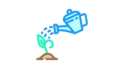 Lead nurturing business process color icon animation Stock Footage 327262640