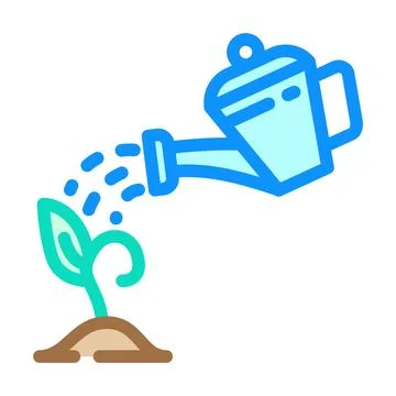 Lead nurturing business process color icon vector illustration Illustrazione stock