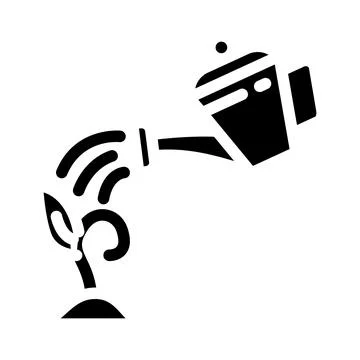 Lead nurturing business process glyph icon vector illustration Illustrazione stock