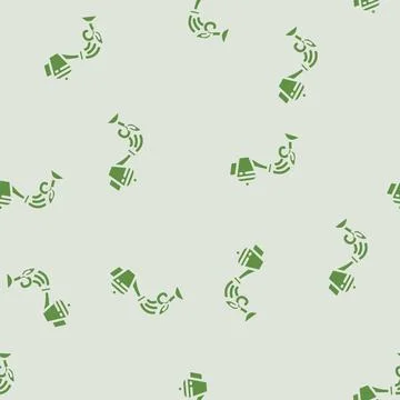 Lead nurturing business process glyph vector seamless pattern 스톡 일러스트
