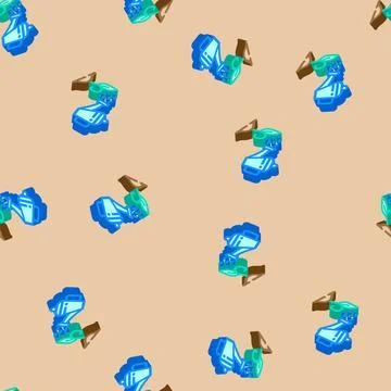 Lead nurturing business process isometric icon seamless pattern Stock Illustration