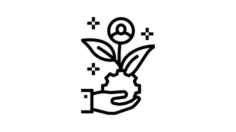Lead nurturing business process line icon animation Stock Footage 326127575
