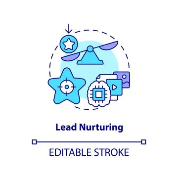 Lead nurturing concept icon イラスト素材