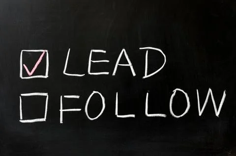 Lead or follow Stock Photos