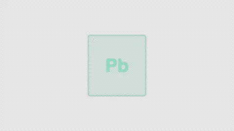 Lead Pb Periodic Table Element Tile Clean No Text Animation Video Overlay Alpha Stock-Footage 339366956