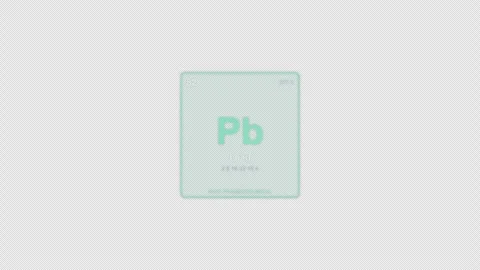Lead Pb Periodic Table Element Tile Labeled Animation Video Overlay Alpha 4K 스톡 동영상 339366978