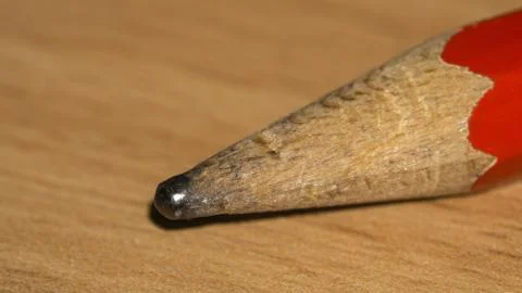 Lead pencil tip close up macro with fine details Foto stock