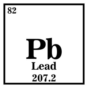 Lead Periodic Table of the Elements Vector illustration eps 10 イラスト素材