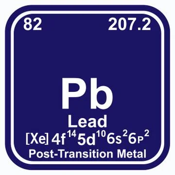 Lead Periodic Table of the Elements Vector illustration eps 10 イラスト素材