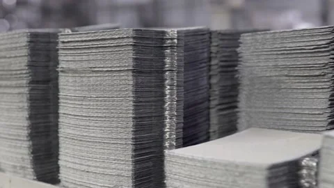 Lead plates for battery production. Видео 144167185