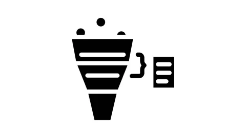 Lead qualification glyph icon animation Stock Footage 227266870