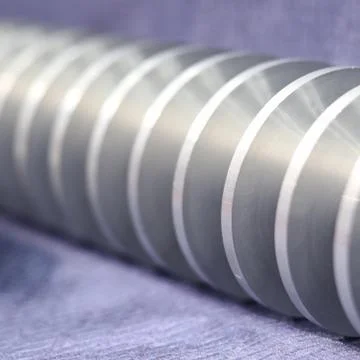 Lead Screw  made by machining process ; Stock Photos