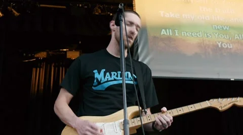 Lead singer 4 動画素材 8683123