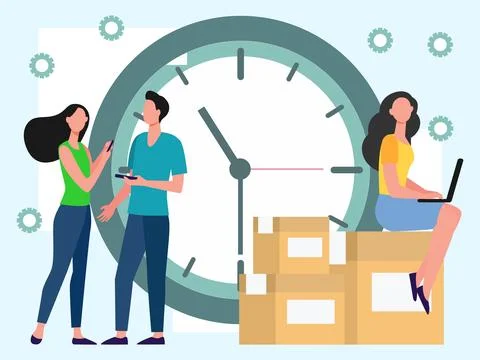 Lead Time Concept Illustration Stock Illustration