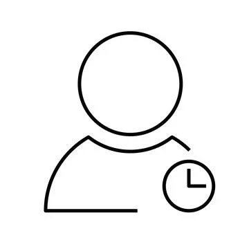 Lead, user or person thin line icon Stock Illustration