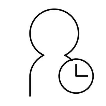Lead, user or person thin line icon Stock Illustration