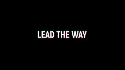 Lead the way text glitch screen effect abstract media video animation Stock Footage 313001072