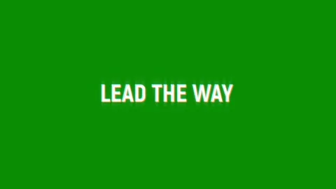 Lead the way text glitch screen effect abstract media video animation Stock Footage 313001073