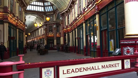 Leadenhall Market interior. Stock Footage 233589582