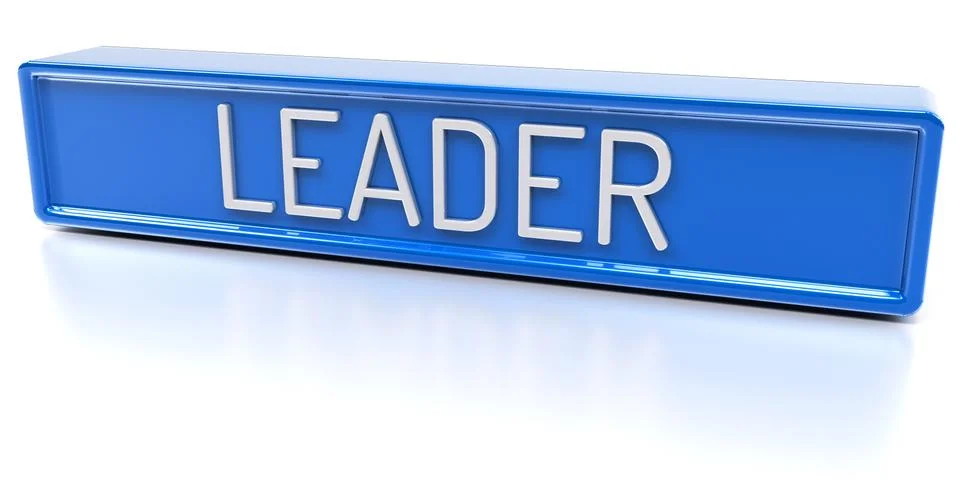 Leader - 3D Render - Isolated Stock Illustration