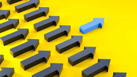 Leader arrow Stock Illustration