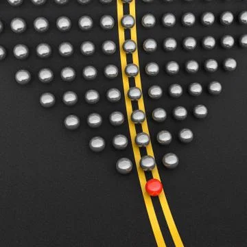 Leader ball Stock Illustration