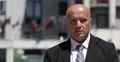 Leader Businessman Stay Look Camera Front International Reunion European Flags 4k or 4k+ Resolution