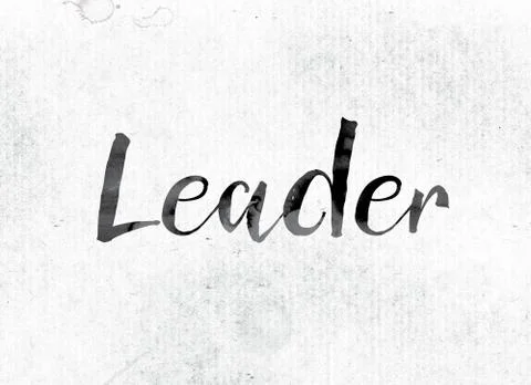 Leader Concept Painted in Ink Stock Illustration