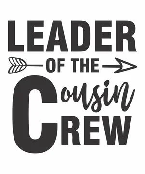 Leader of the cousin crew Stock Illustration