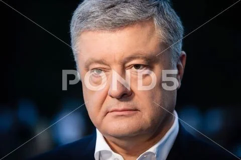 Leader of European Solidarity party Petro Poroshenko Stock Photos