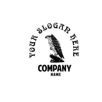 Leader of falcon logo Stock Illustration