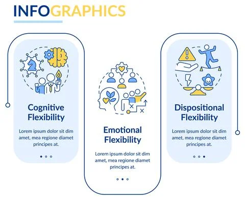 Leader flexible types rectangle infographic template 스톡 일러스트