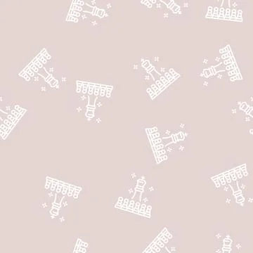 Leader of game line seamless pattern Stock Illustration