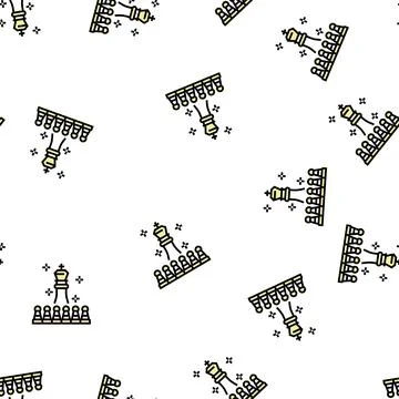 Leader of game vector seamless pattern Stock Illustration