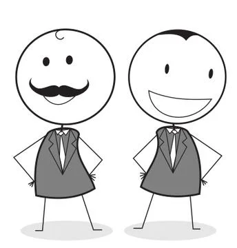 Leader group Stock Illustration