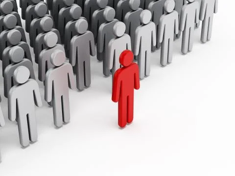 Leader of the group Stock Illustration