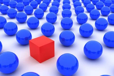 Leader of group Stock Illustration